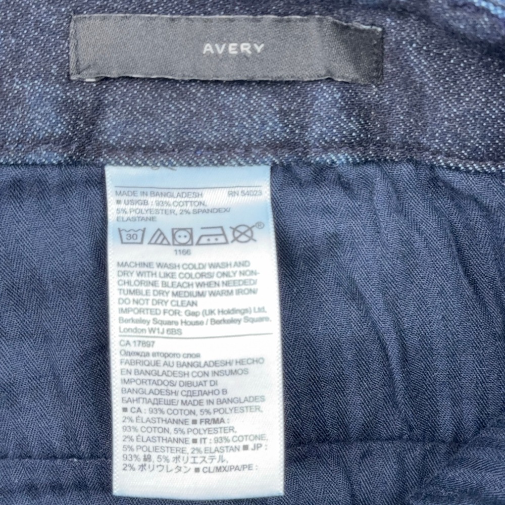 Banana Republic Avery Women's Dark Navy Denim Trousers - Picture 6 of 9